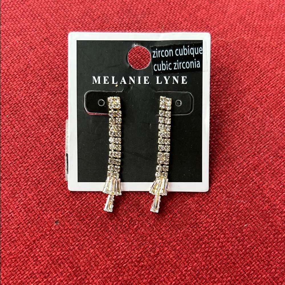 Gold Cubic Zirconia Earrings
